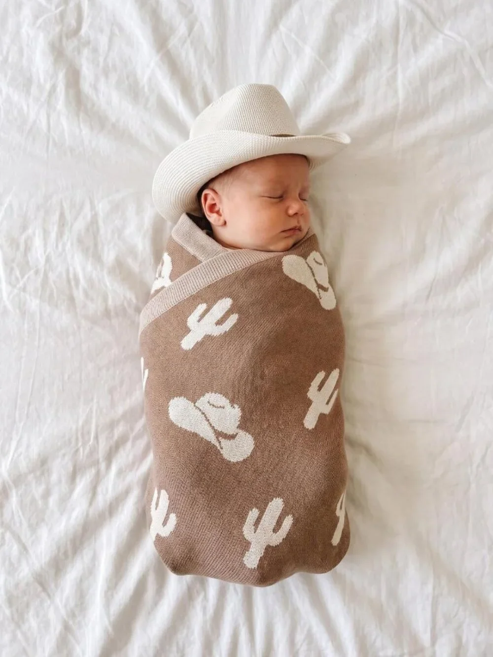 Cactus Jacquard Baby Blanket 30